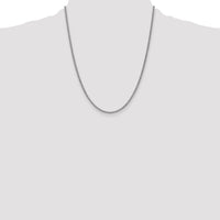 14k White Gold 2.1mm Spiga Chain