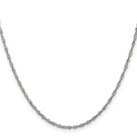 14k WG 1.7mm Singapore Chain
