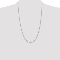 14k White Gold 1.05mm D/C Spiga with Spring Ring Clasp Chain