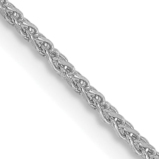 14k White Gold 1.25mm D/C Spiga Chain