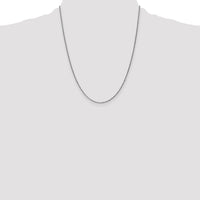 14k White Gold 1.25mm D/C Spiga Chain