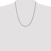 14k White Gold 1.7mm D/C Spiga Chain