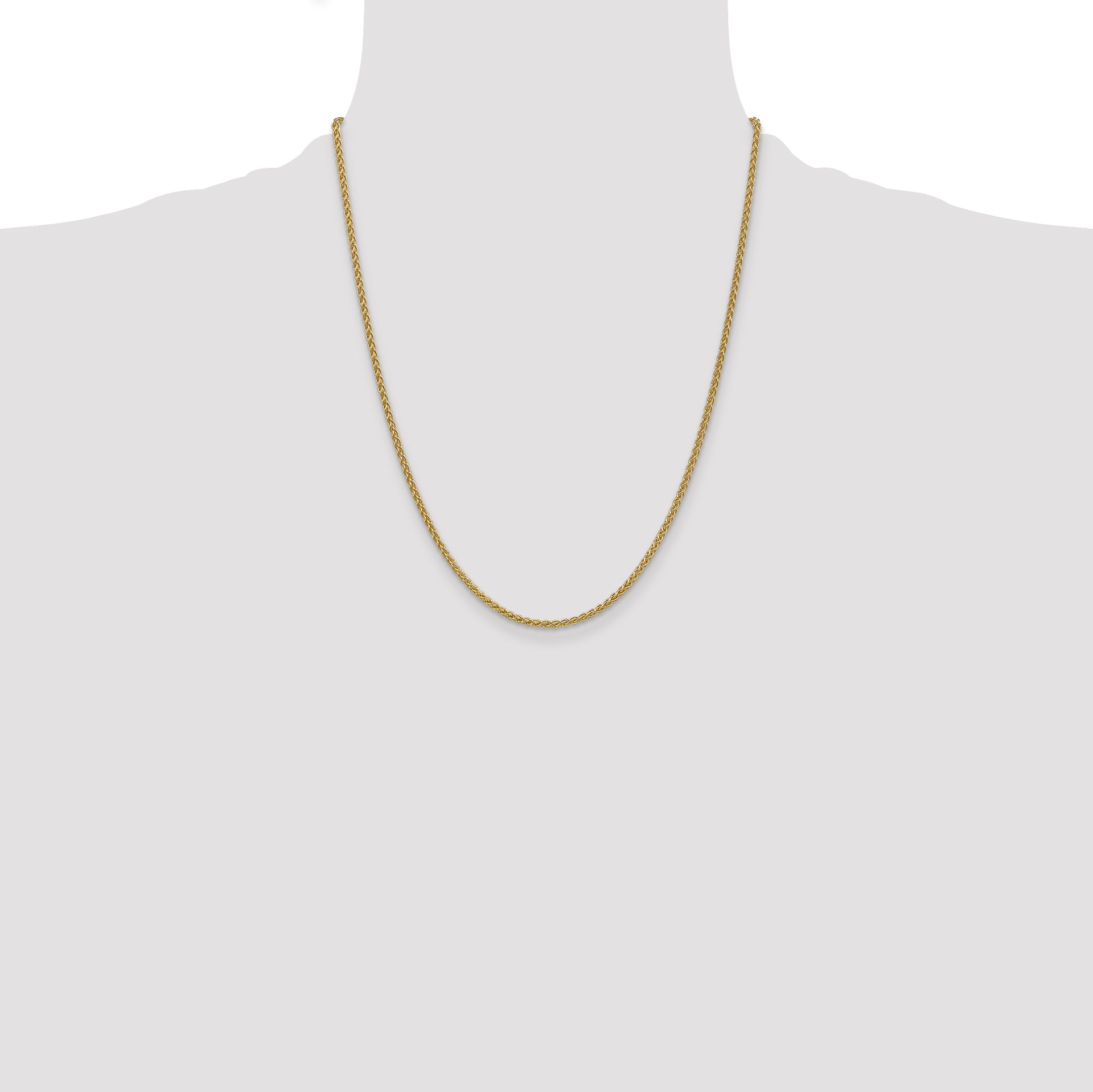 14k 2.1mm Spiga Chain