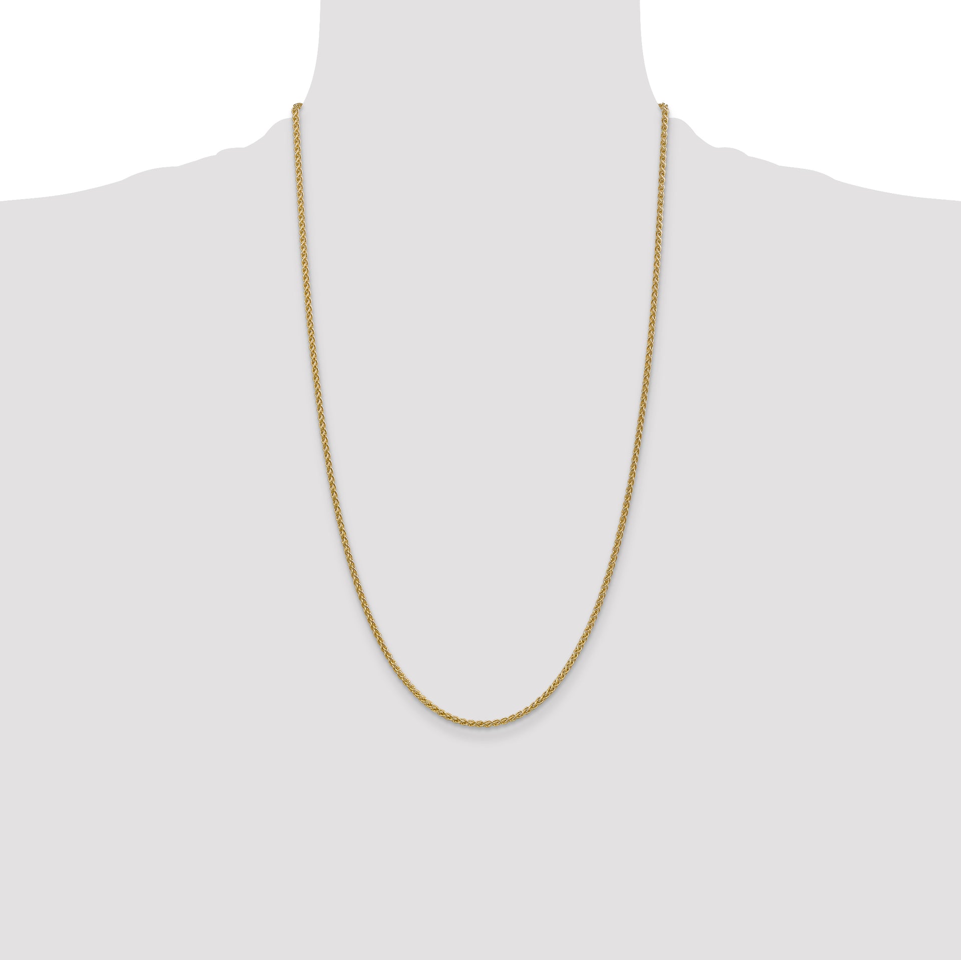 14k 2.1mm Spiga Chain
