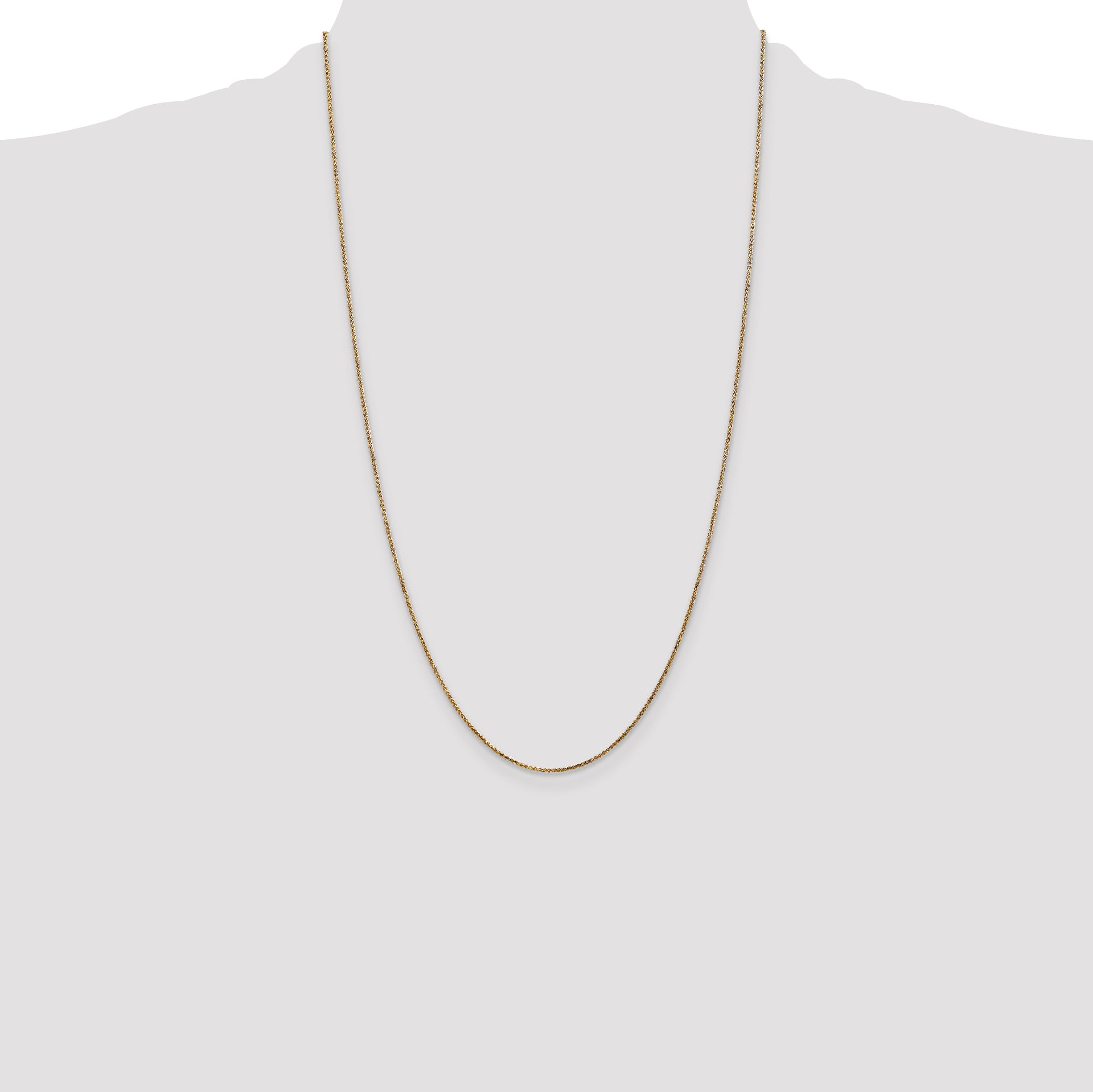 14k 1.05mm D/C Spiga with Spring Ring Clasp Chain