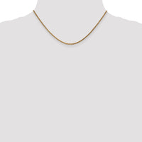 14k 2.1mm D/C Spiga Chain