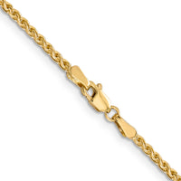 14k 2.1mm D/C Spiga Chain