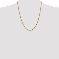 14k 2.1mm D/C Spiga Chain
