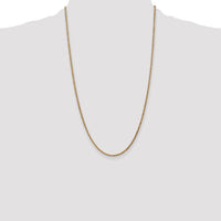14k 2.1mm D/C Spiga Chain