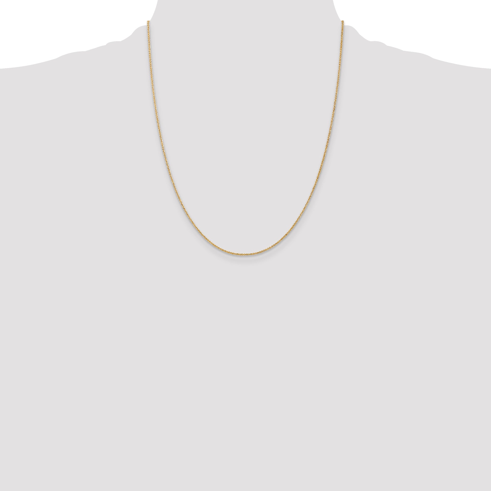 14k 1.05mm Spiga with Lobster Clasp Chain