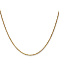 14k 1.7mm Spiga Chain