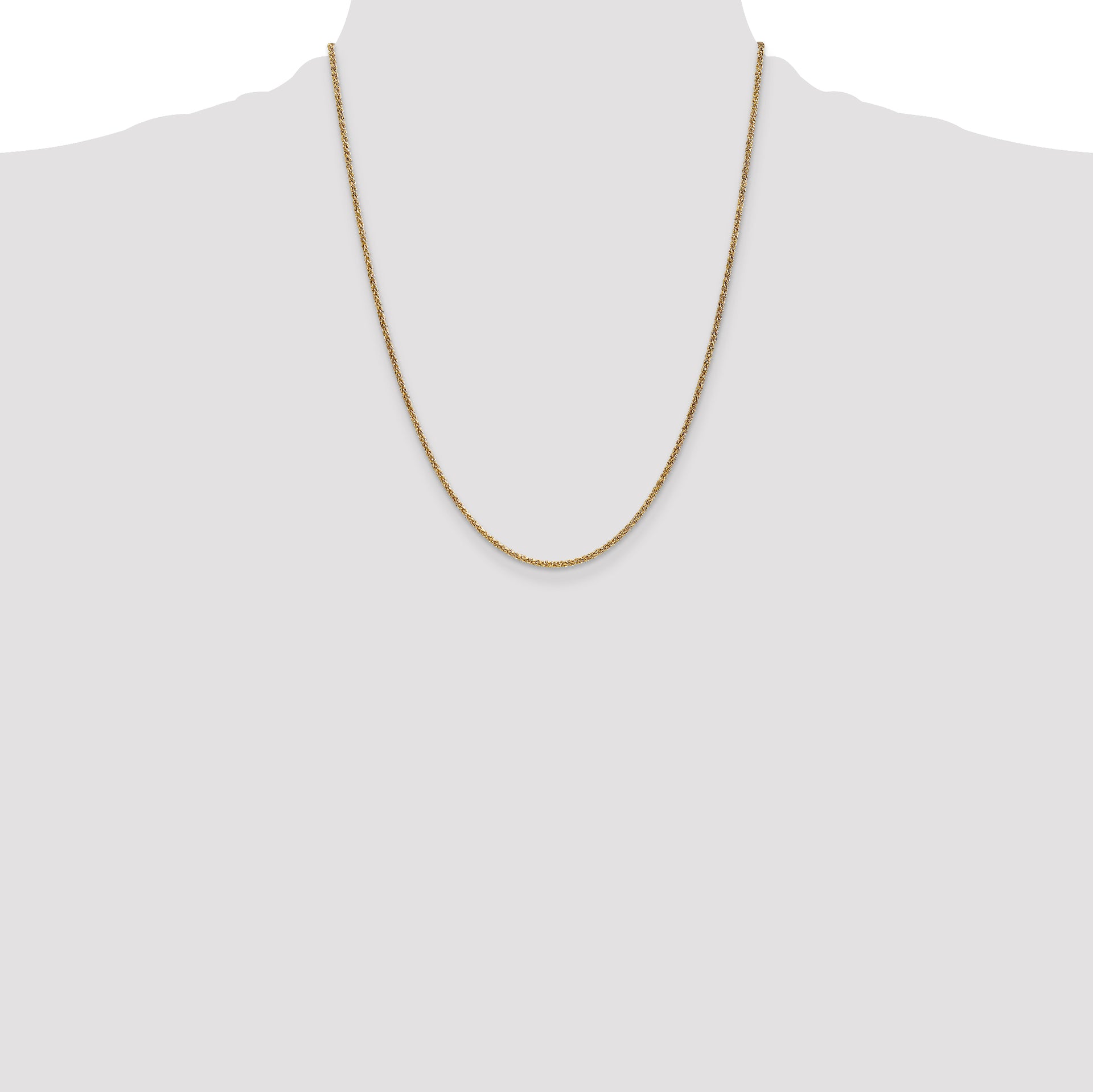 14k 1.7mm Spiga Chain