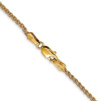 14k 1.7mm Spiga Chain