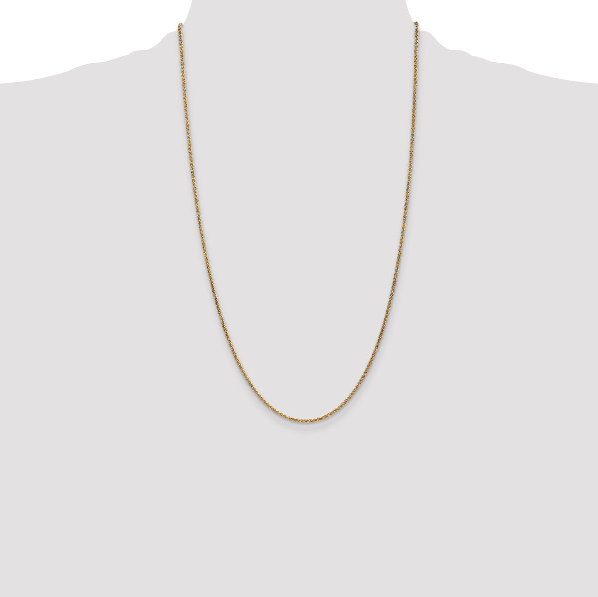 14k 1.7mm Spiga Chain