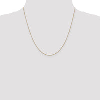14k .75mm Round Open Link Cable Chain