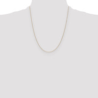 14k .75mm Round Open Link Cable Chain