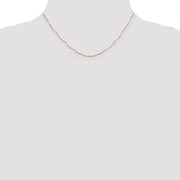 14k .6mm D/C Round Open Link Cable Chain