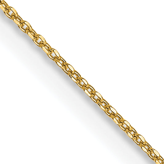 14k .6mm D/C Round Open Link Cable Chain