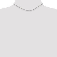 14k White Gold 1.4mm Round Open Link Cable Chain