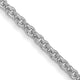 14k White Gold 1.4mm Round Open Link Cable Chain