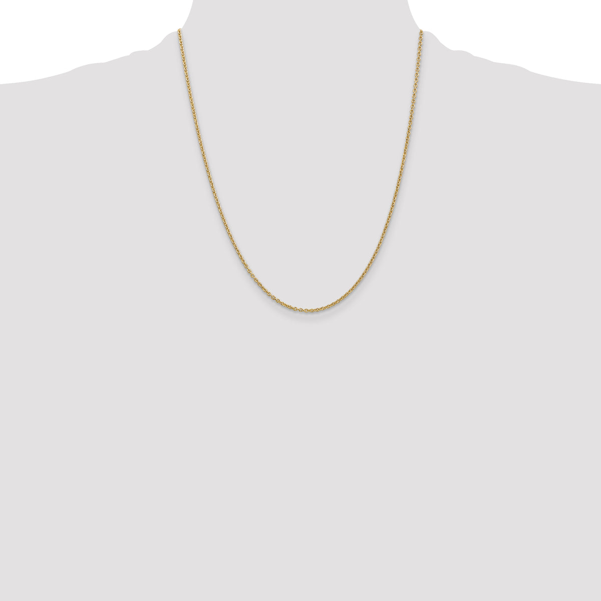 14k 1.8mm Forzantine Cable Chain