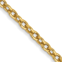 14k 1.8mm Forzantine Cable Chain