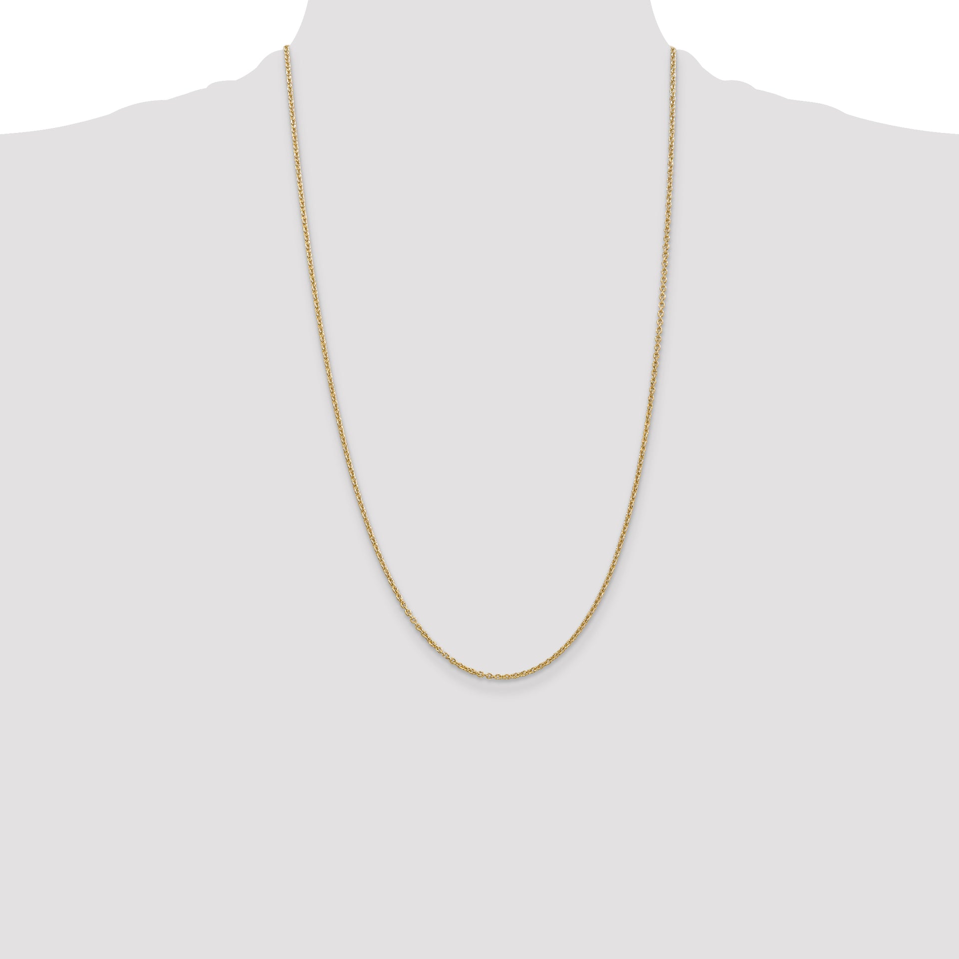 14k 1.8mm Forzantine Cable Chain