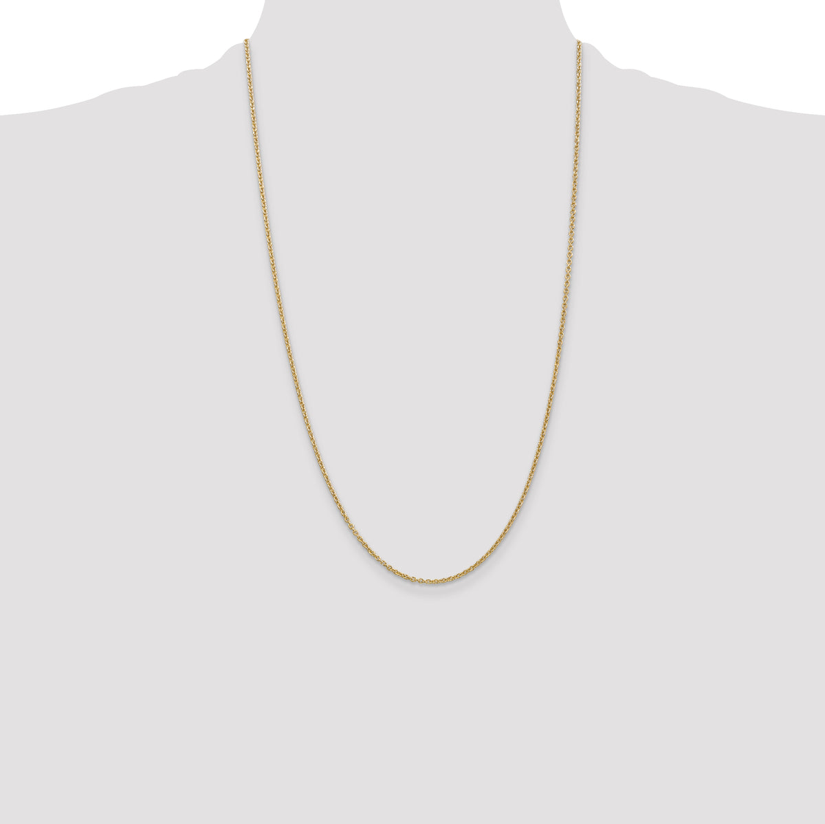 14k 1.8mm Forzantine Cable Chain