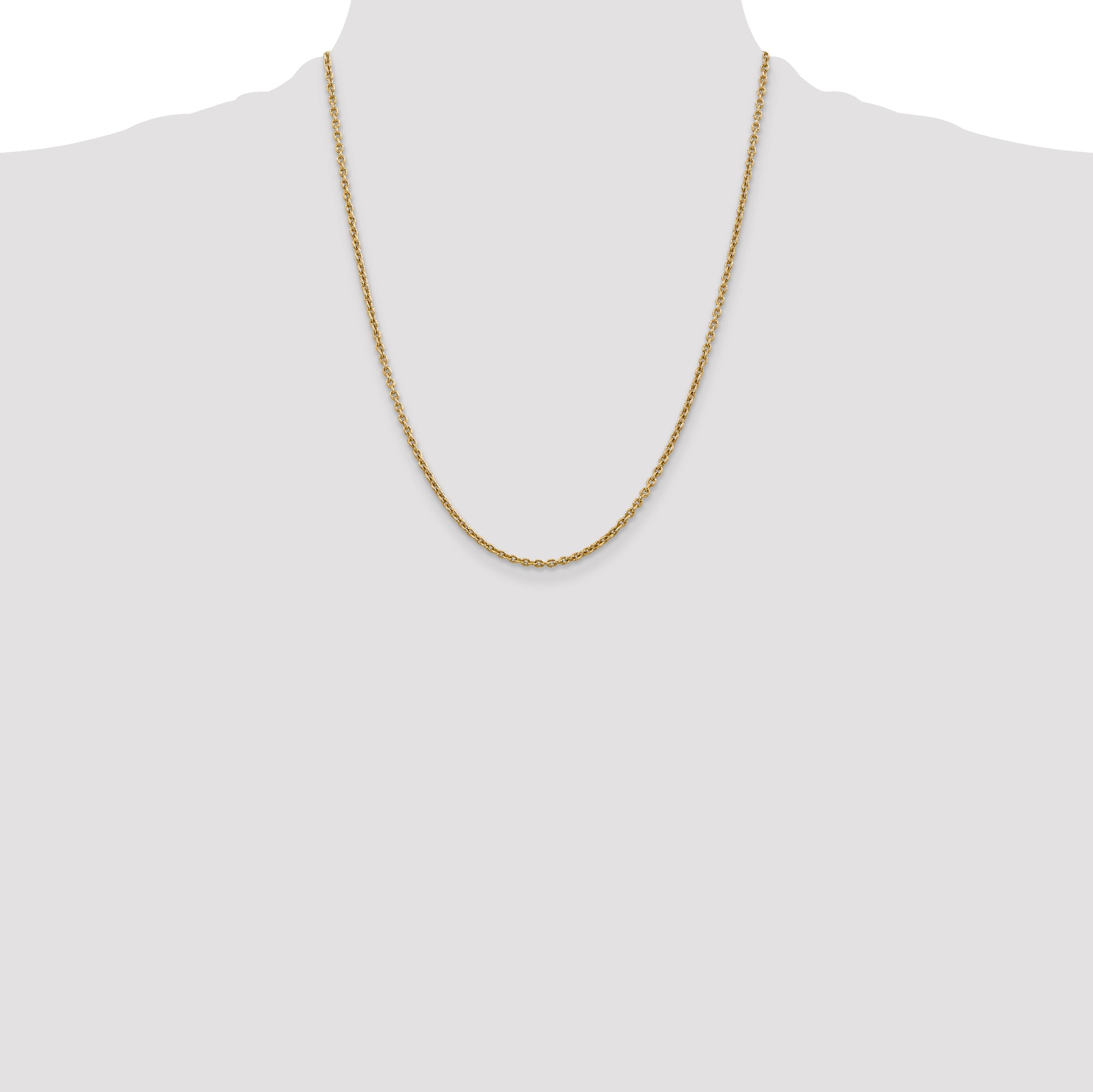 14k 2.2mm Forzantine Cable Chain