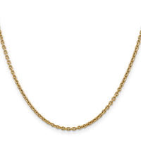 14k 2.2mm Forzantine Cable Chain