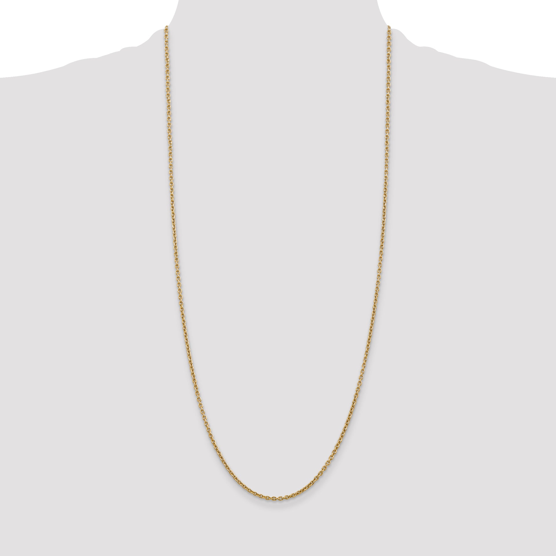 14k 2.2mm Forzantine Cable Chain