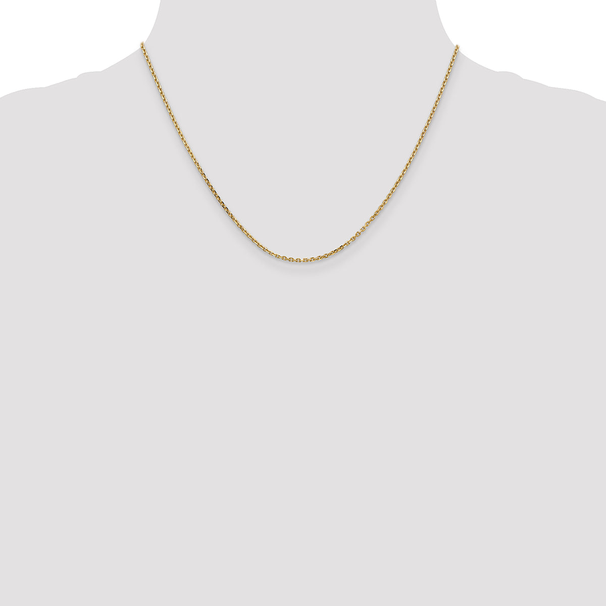 14k 1.65mm D/C Cable Chain