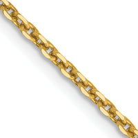 14k 1.65mm D/C Cable Chain