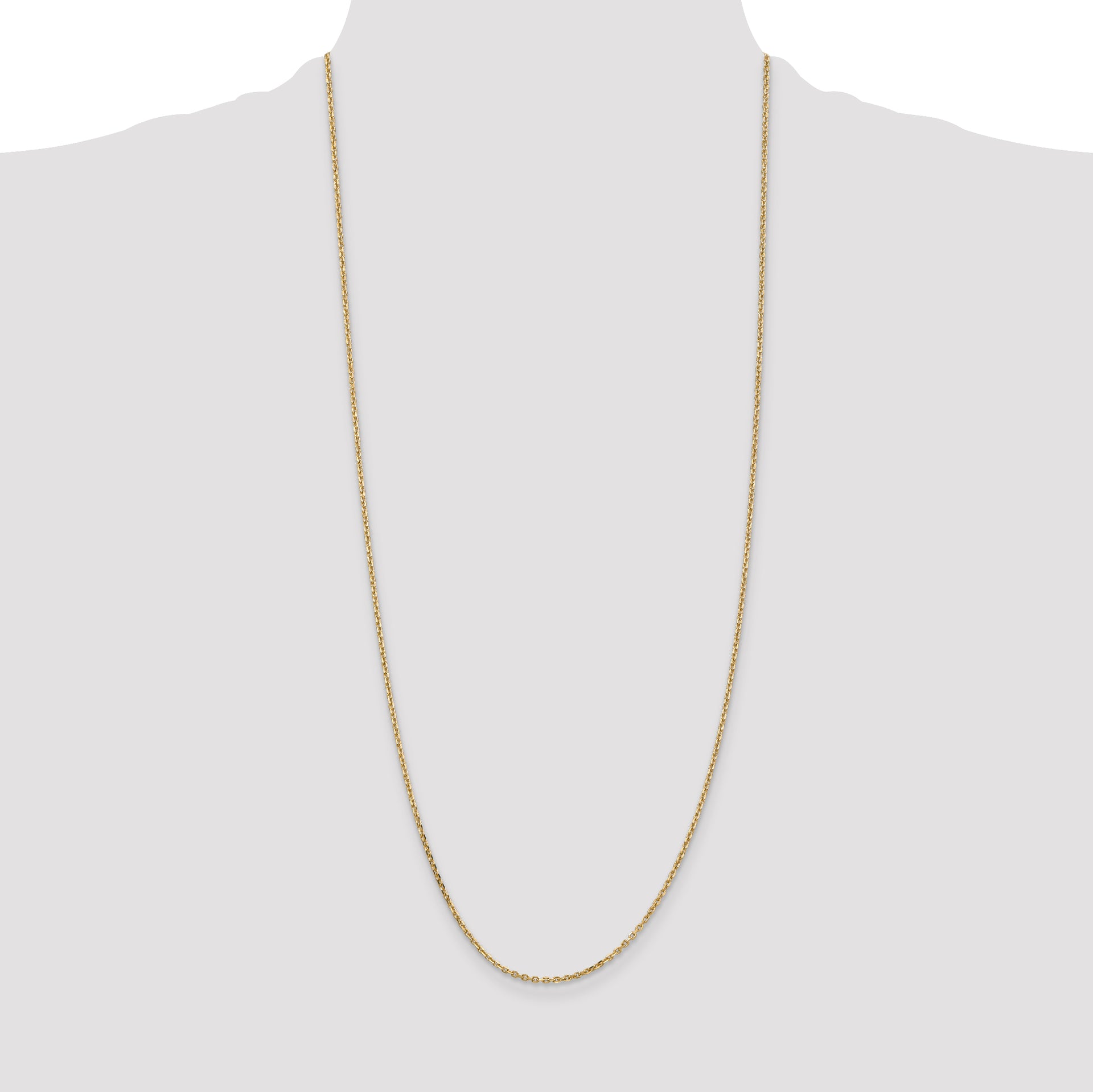 14k 1.65mm D/C Cable Chain