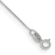 14k White Gold .75mm Round Open Link Cable Chain Anklet