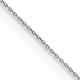 14k White Gold .75mm Round Open Link Cable Chain