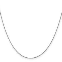 14k White Gold .75mm Round Open Link Cable Chain