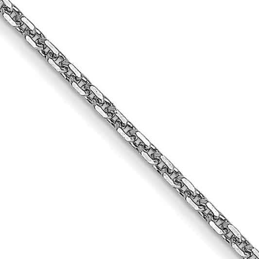 14k White Gold .95mm D/C Cable Chain
