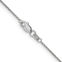 14k White Gold .95mm D/C Cable Chain