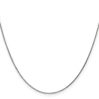 14k White Gold .95mm D/C Cable Chain