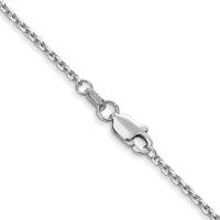 14k White Gold 1.45mm D/C Cable Chain