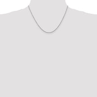 14k White Gold 1.45mm D/C Cable Chain