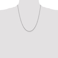 14k White Gold 1.45mm D/C Cable Chain