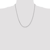 14k White Gold 1.65mm D/C Cable Chain