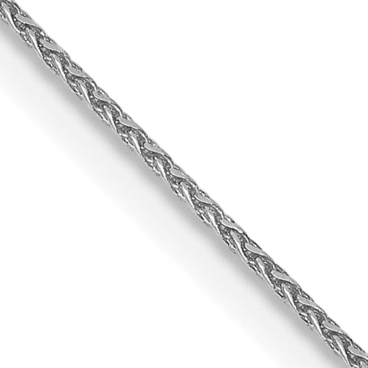 14k White Gold .85mm D/C Spiga with Lobster Clasp Chain
