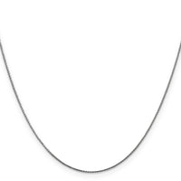 14k White Gold .85mm D/C Spiga with Lobster Clasp Chain