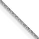 14k White Gold .85mm D/C Spiga with Lobster Clasp Chain