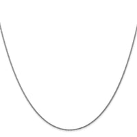 14k White Gold 1.05mm D/C Spiga with Lobster Clasp Chain