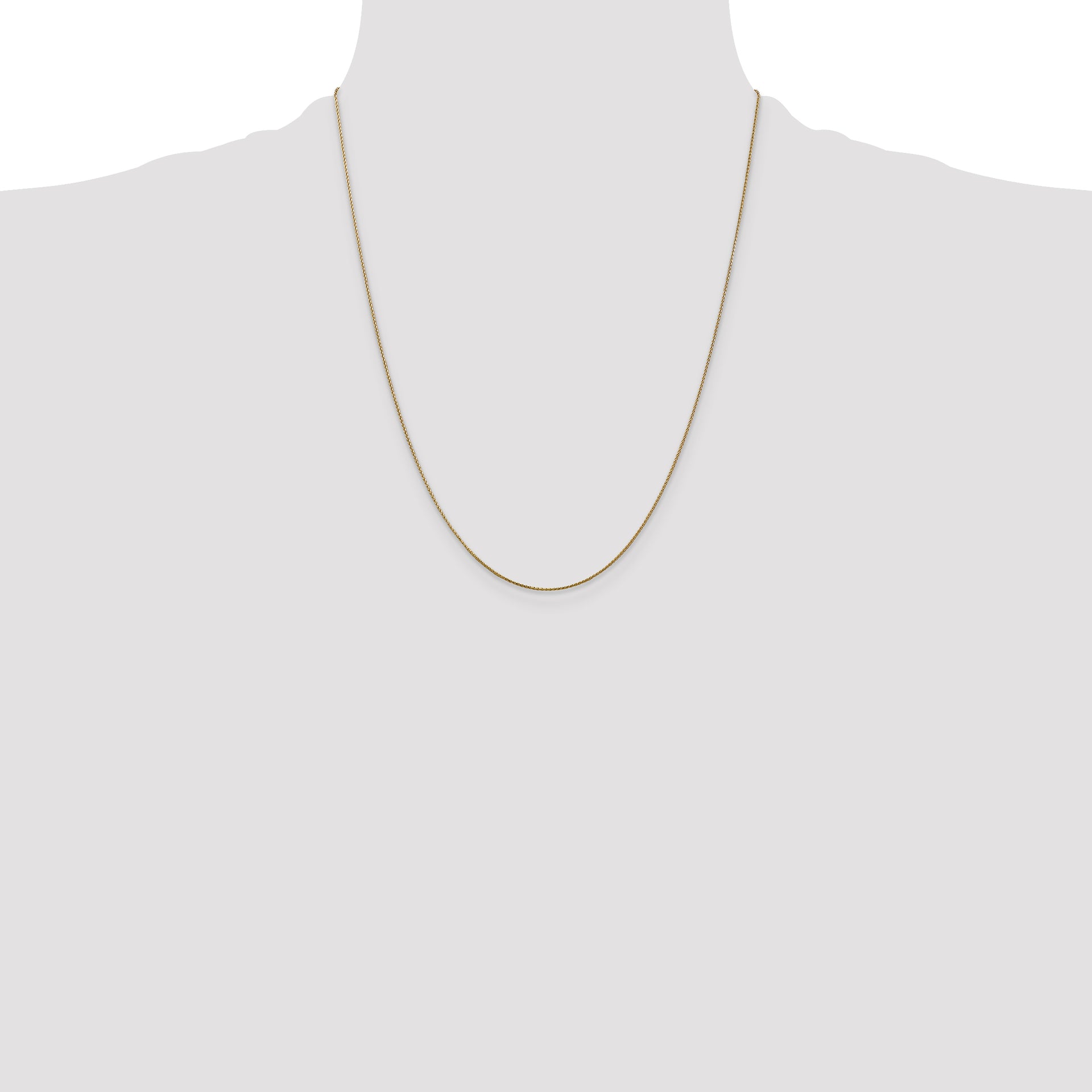 14k .85mm D/C Spiga with Lobster Clasp Chain