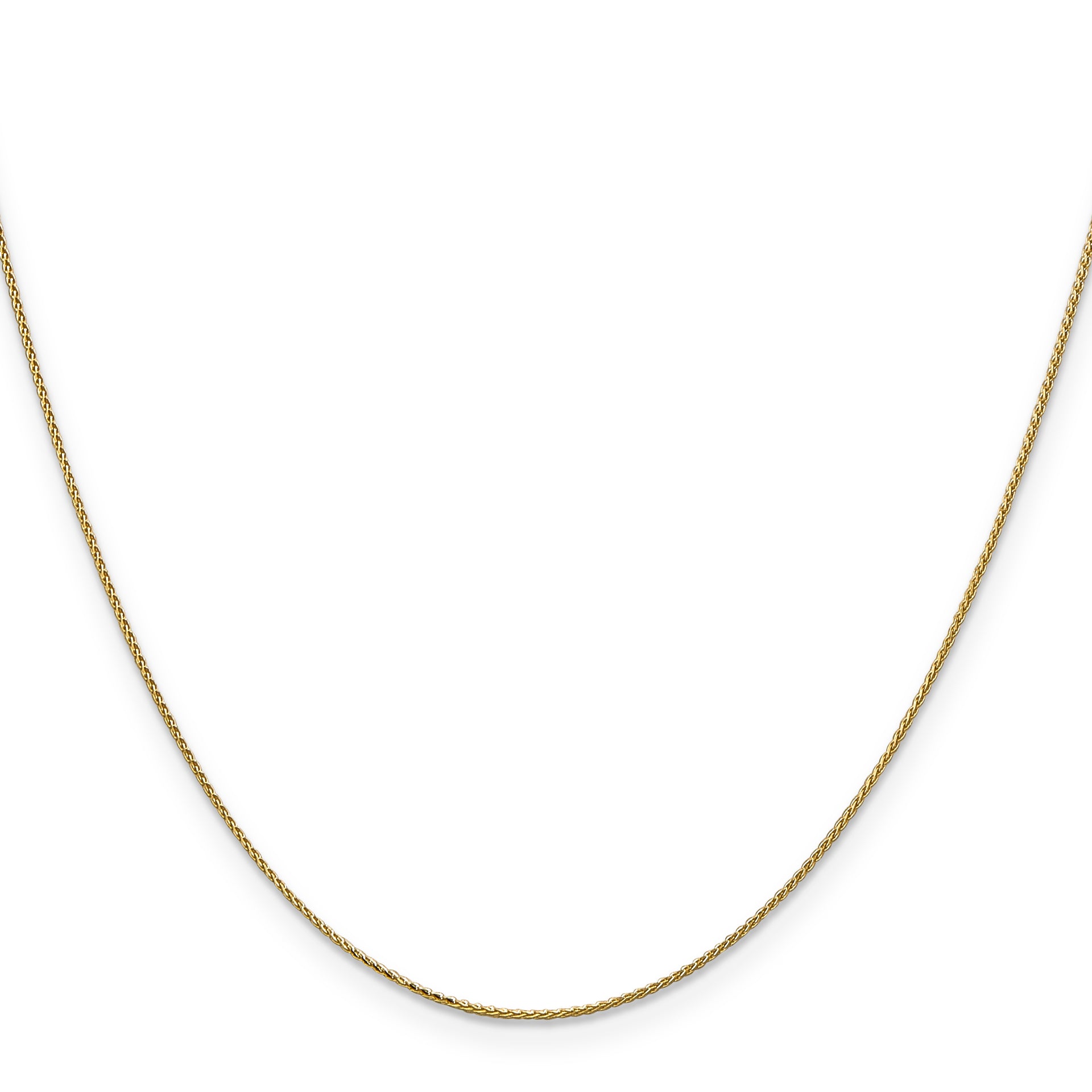 14k .85mm D/C Spiga with Spring Ring Clasp Chain